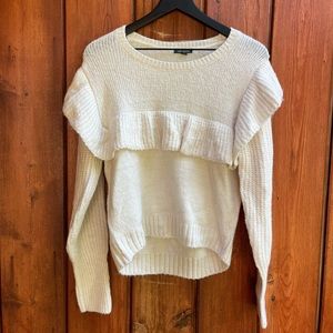 Wild Fable|White Pullover Sweater